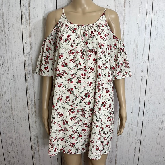 NWT French Connection Anastasia Ditsy Cutout Dress - Picture 1 of 12